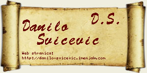 Danilo Svičević vizit kartica